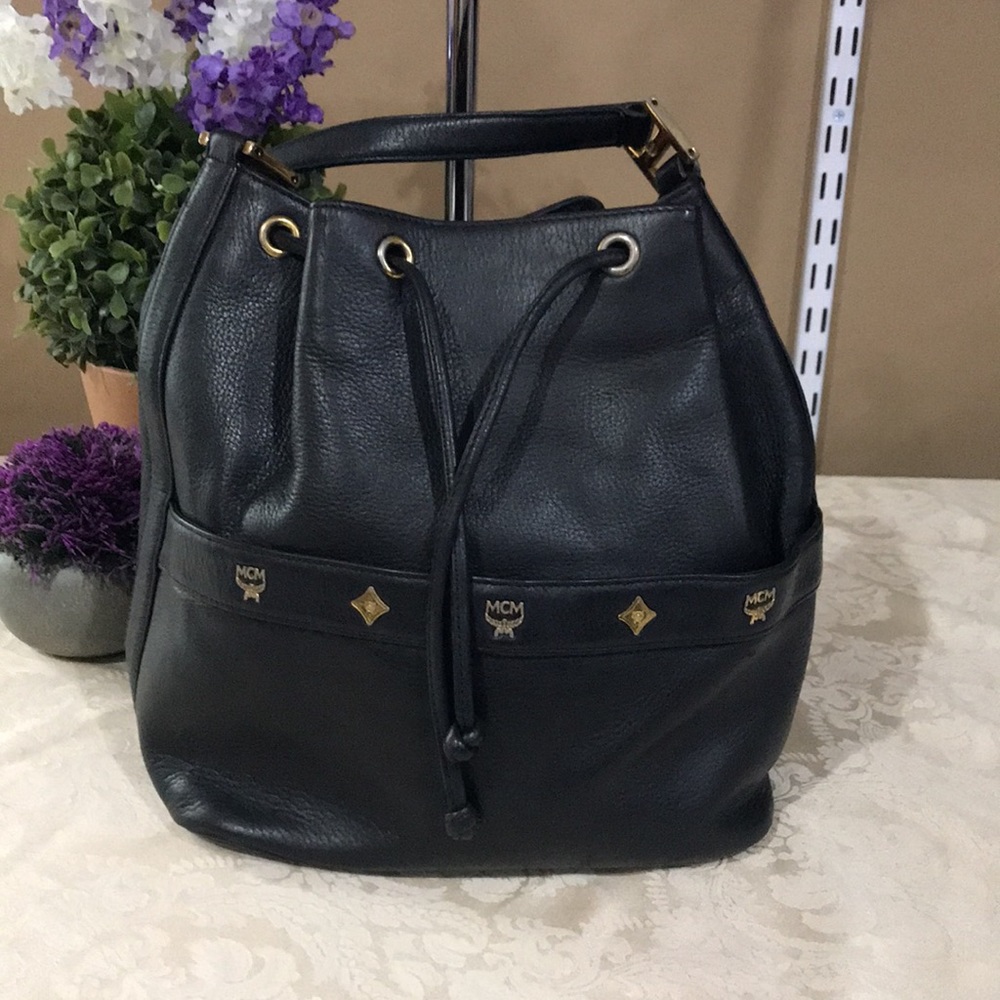 MCM Leather Bucket Bag - Picture 14 of 14